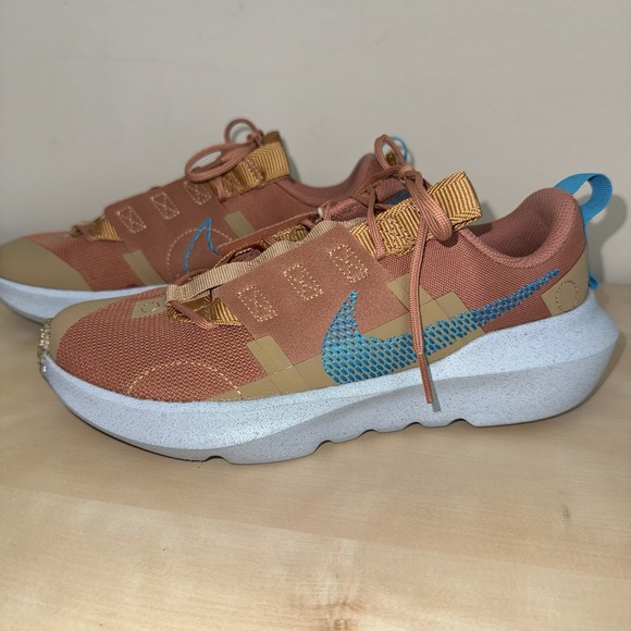 Nike Other - Nike Sneaker Youth Crater Impact DB3551-201 Boys 4.5 Brown Blue Unisex EUC